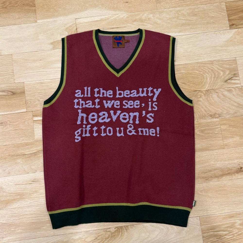Heaven Marc Jacobs Burgundy Sweater Vest
